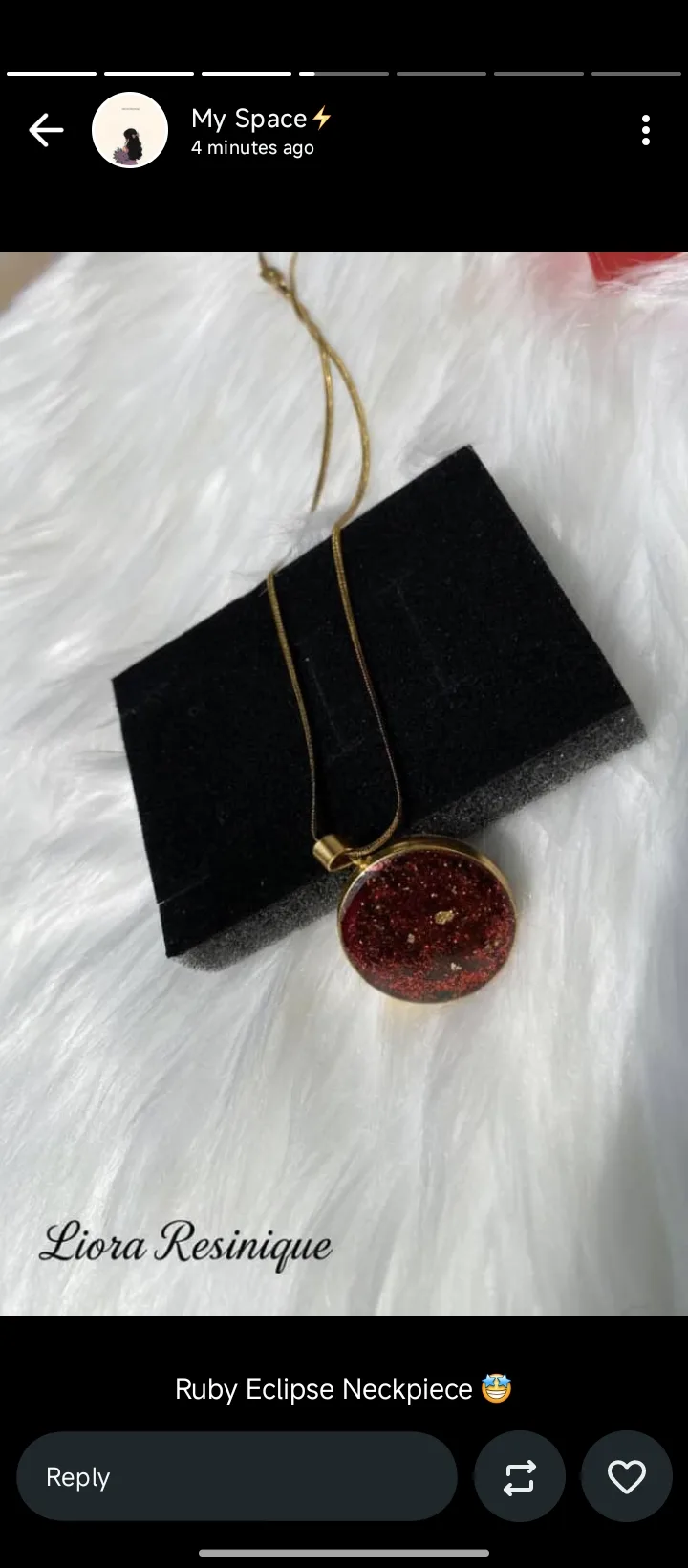 Ruby Eclipse Neckpiece - Image 1