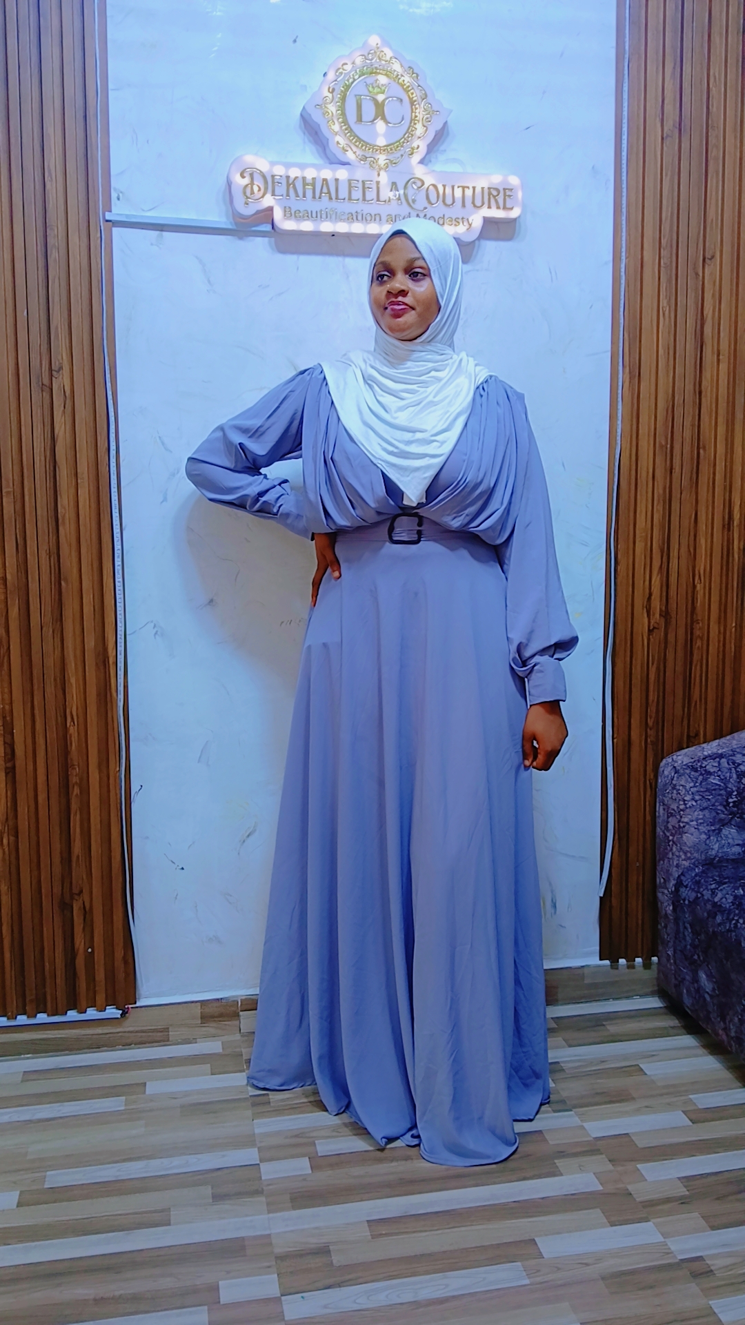 Grey Abaya