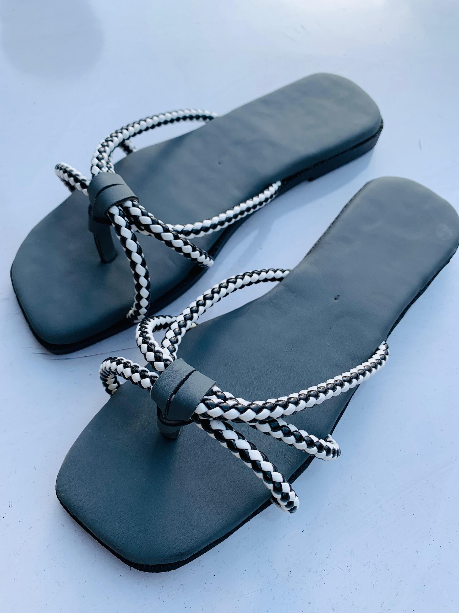 Female Leather Slippers 