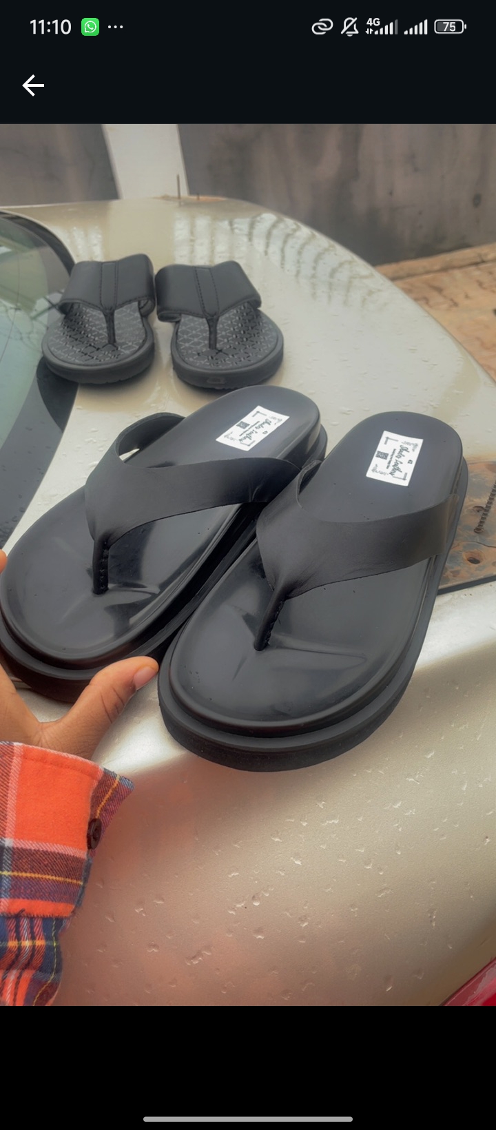 Men's classic leather slippers