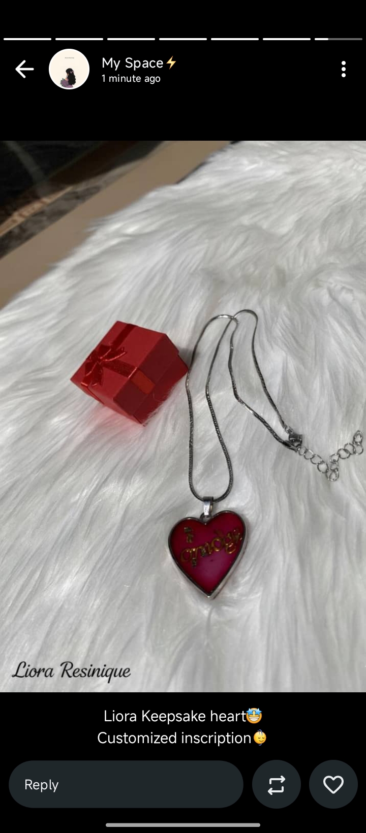 Liora Keepsake Heart Neckpiece 