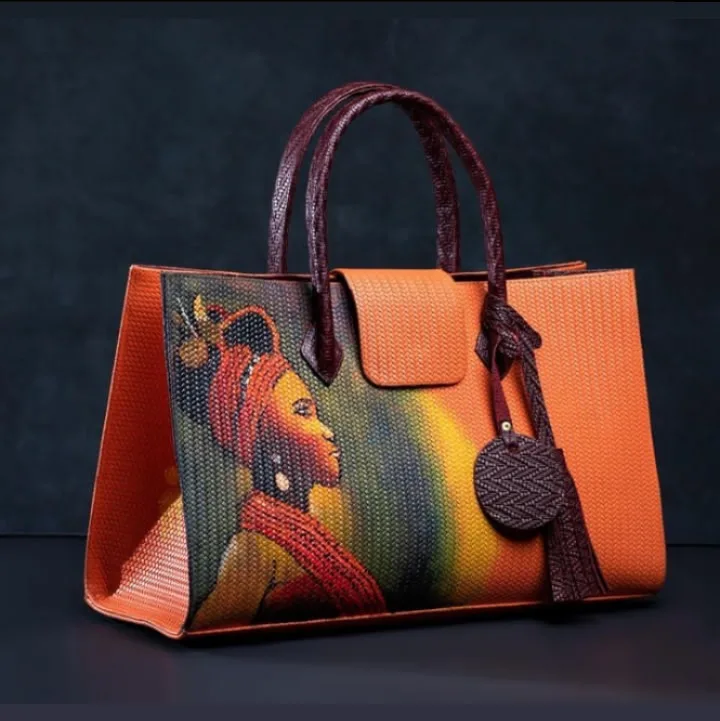 Imade Creations Artwork Leather bag - Image 1
