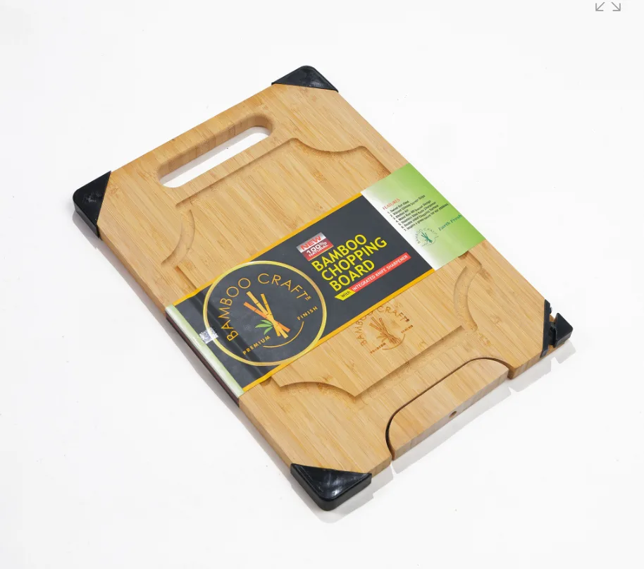 BambooCraft Bamboo Chopping Board + Integrated Knife Sharpener - Image 1