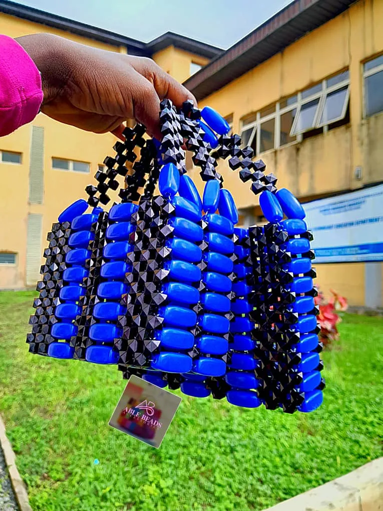 Vivid chic beaded bag - Image 1