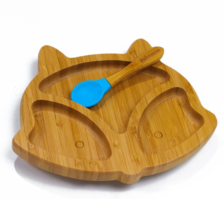 BambooCraft Bamboo Baby Suction Plate and Spoon - Image 1